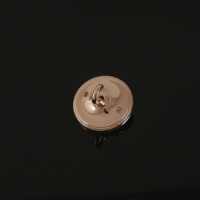 Picture of a Baroque / Rococco Louis XIV Privacy Lock finished in Matt Black colour.