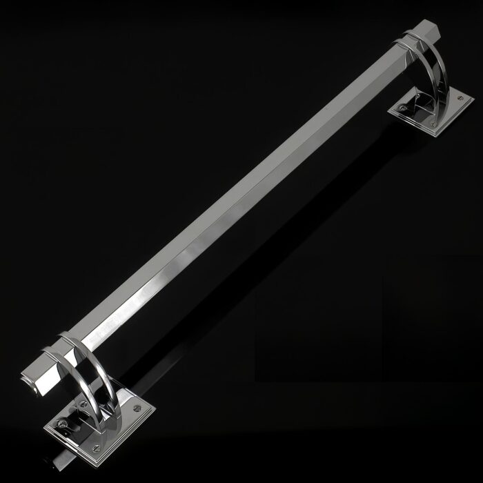 Wychbury Twin Crank Pull Handle on Rose