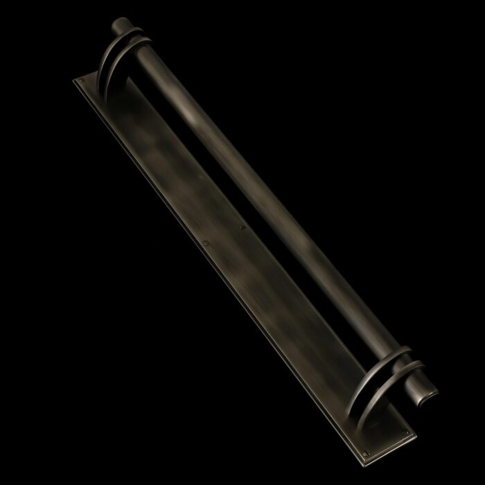 Compton Twin Crank Pull Handle on Plate