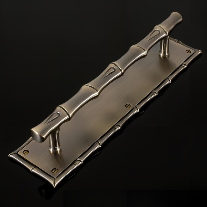 Bamboo Pull Handle on Plate