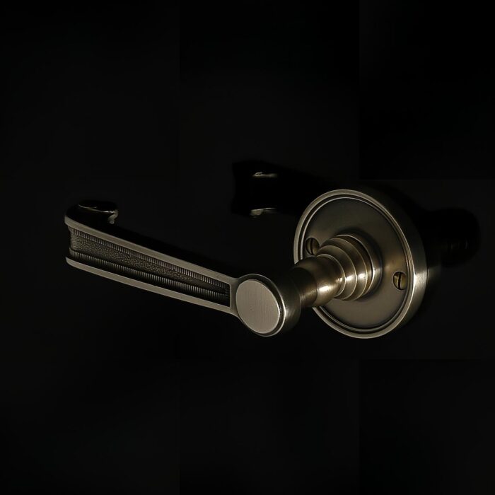 Soho Door Handle on Rose
