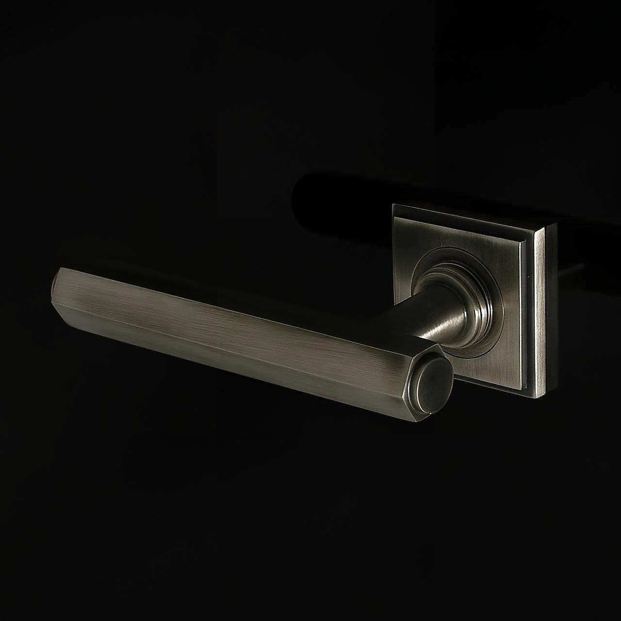 Wychbury Door Handle on Rose