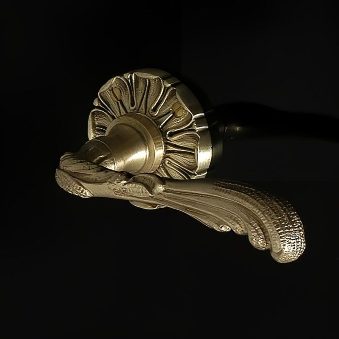 Louis XV 147 Door Handle on Rose