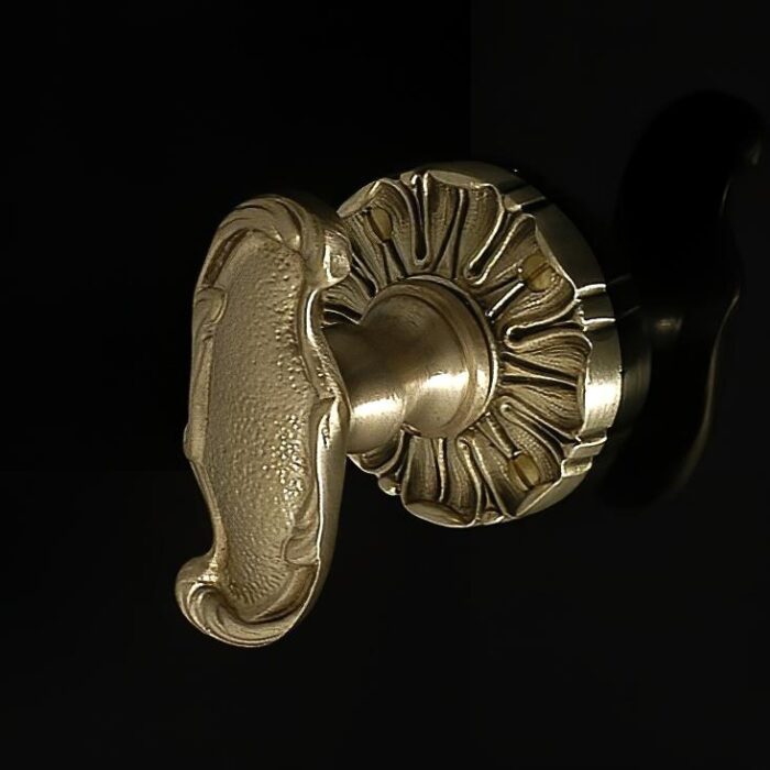 Louis XV 148 Door Knob on Rose