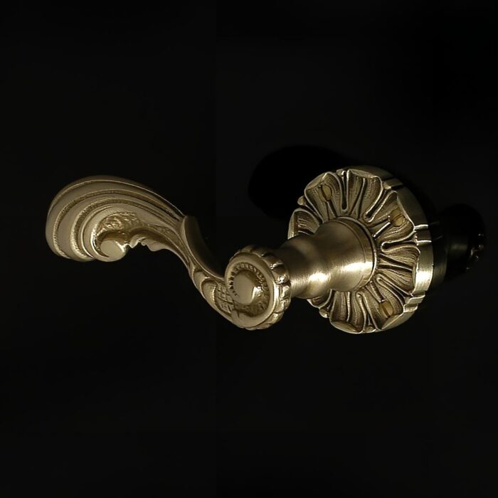 Louis XV 166 Door Handle on Rose