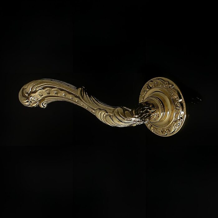 Louis XIV 183 Door Handle on Rose