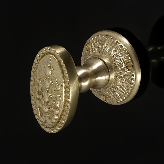Adam 109 Door Knob on Rose