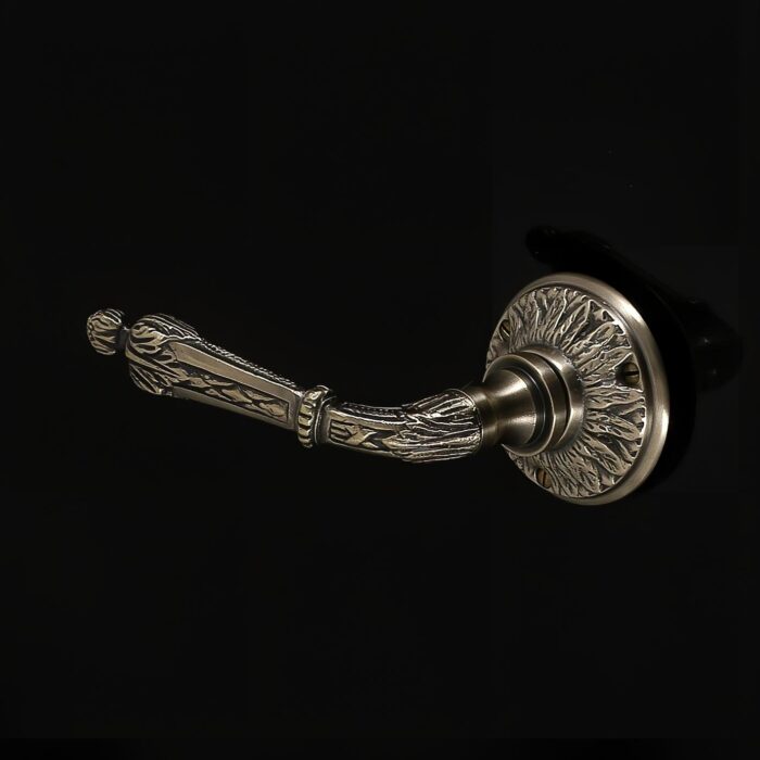 Adam 145 Door Handle on Rose