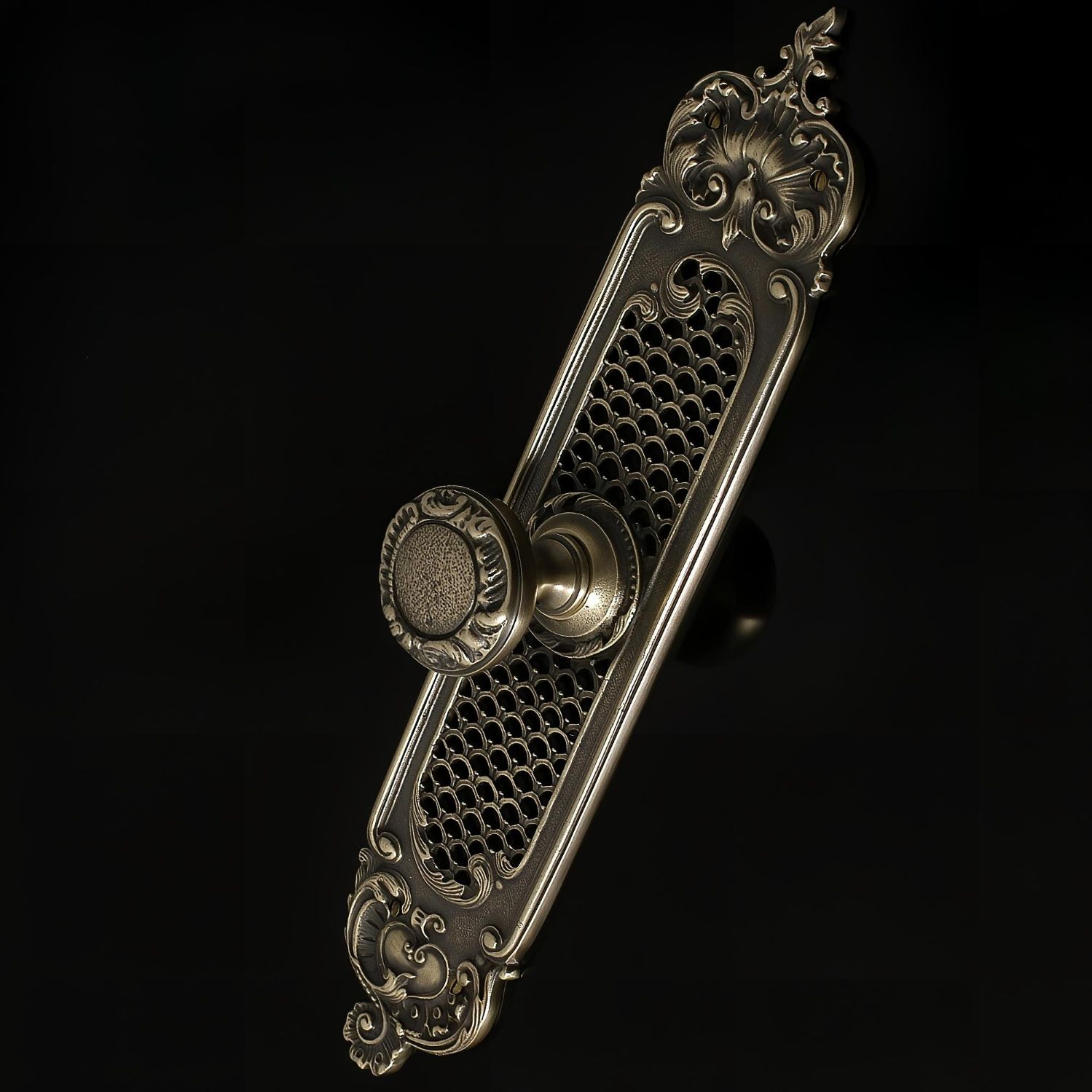 Louis XVI 134 Door Knob on Plate