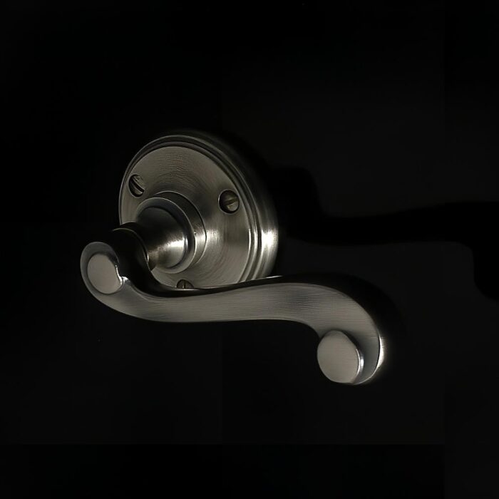 Constable Door Handle on Rose