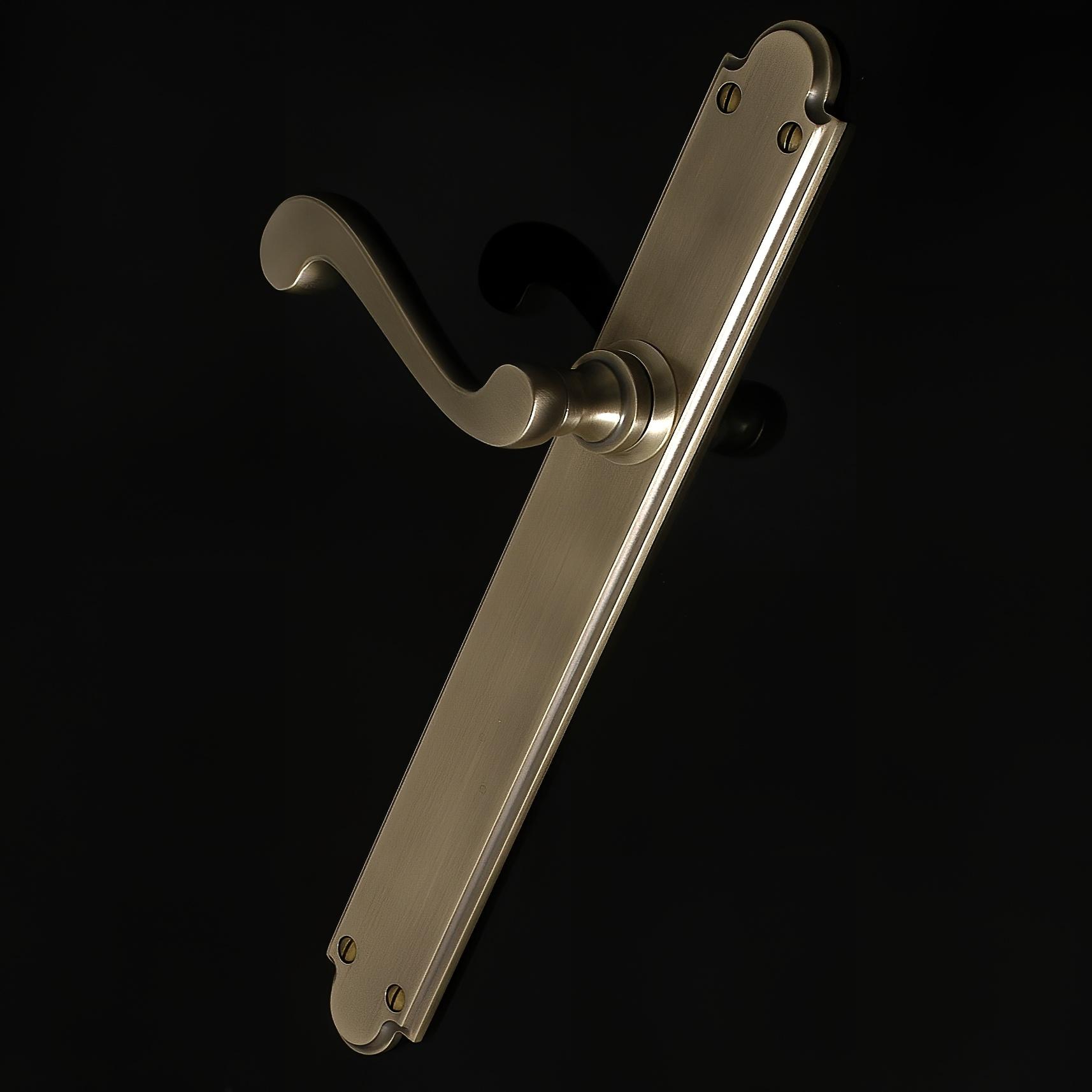 Constable Door Handle on Plate