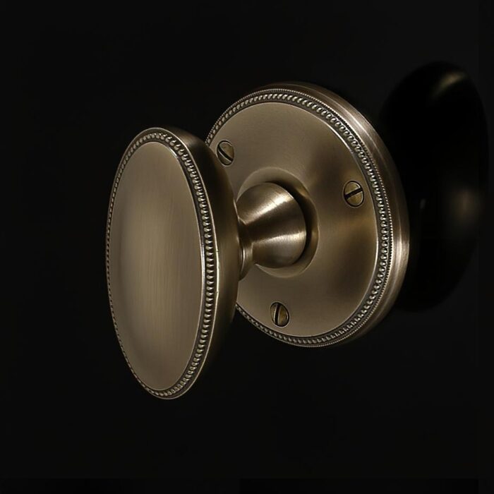 Princess Oval Door Knob on Rose